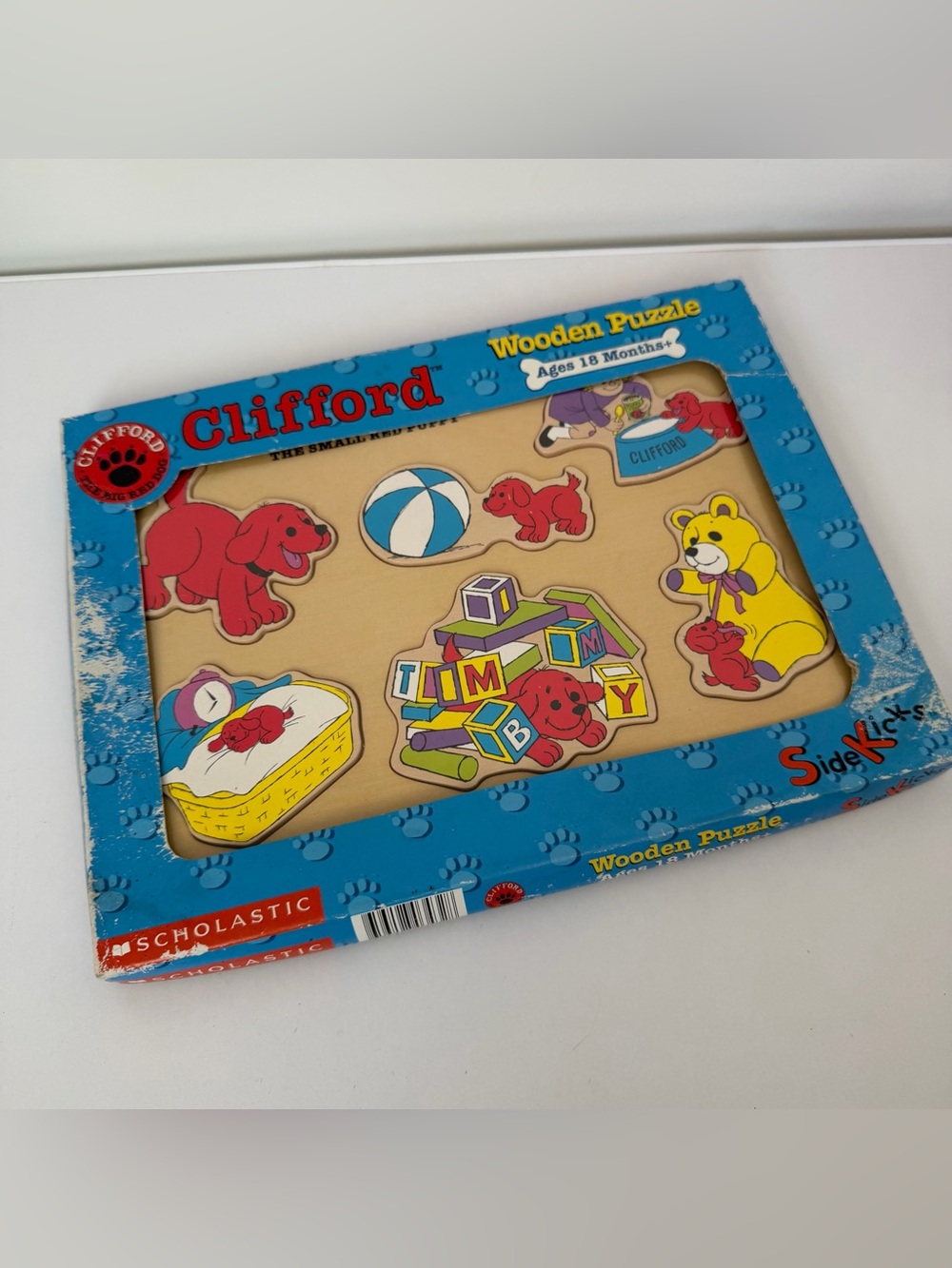 Vintage Scholastic Clifford Wooden Puzzle - new